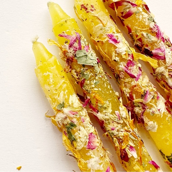 Happiness and Luck Dressed Chime Spell Candles​ - Picture 2 of 3